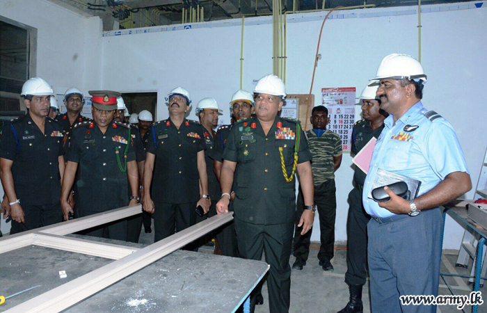 பதவிநிலை பிரதானி அக்குரேகொட கட்டுமாண பணிகளை பார்வையிடுவதற்கு விஜயம்