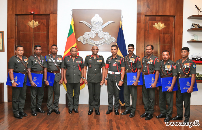 7 More Retiring RSMs Receive Appreciative Certificates from the Army Chief