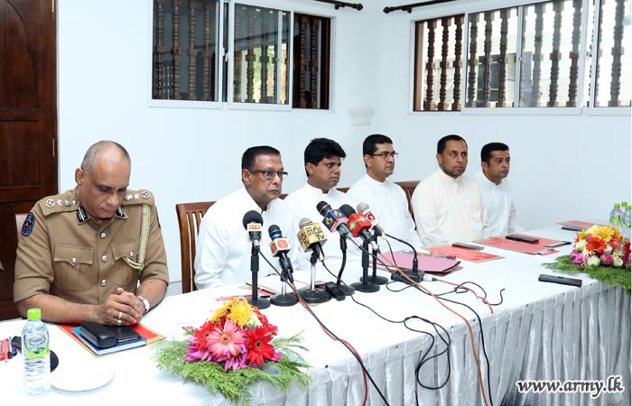 Secretary Defence in Kandy Reassures Security to All Religious Events & the Country at Large