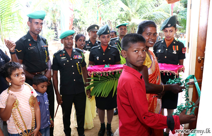 Army-Built New House Vested in Beneficiaries in Kodikamam  
