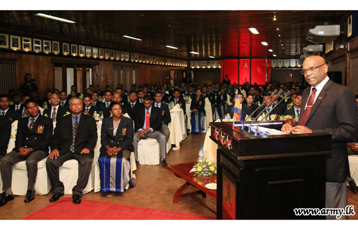 SLMA Cadet Officers Interact with Commander during 'Diners' Club' Sessions