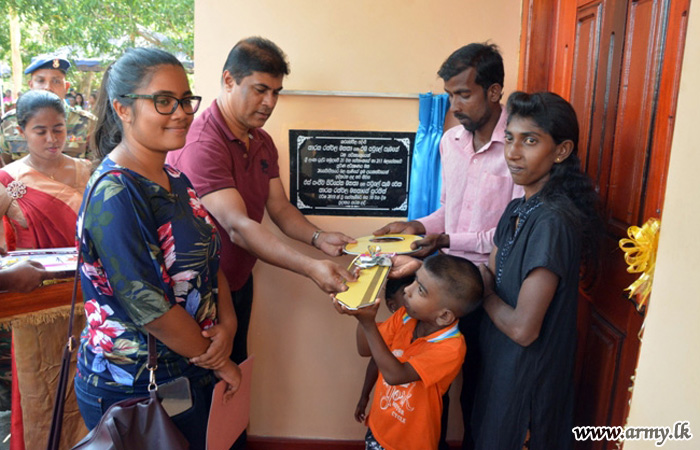 Wanni Housing Project Gets More Steam Donating One More New Home