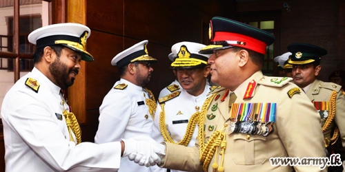 “Navy - Army Relations to Reach New Heights,” Assures Visiting Army Chief