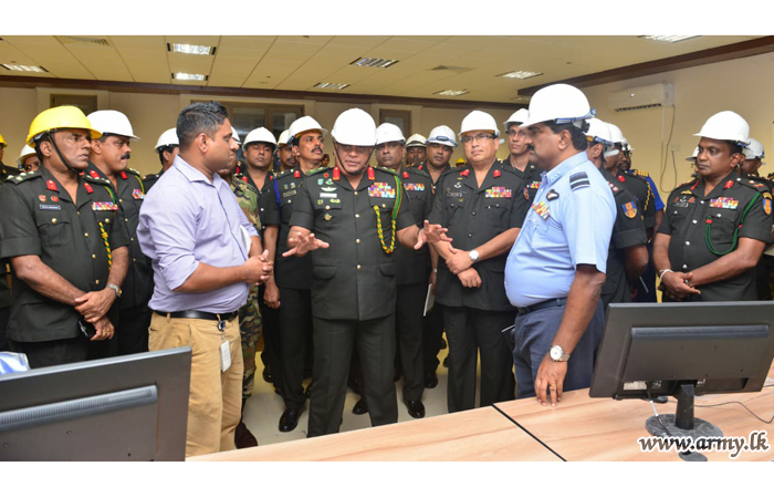 Commander Visits Almost Completed Akuregoda New Defence HQ Complex