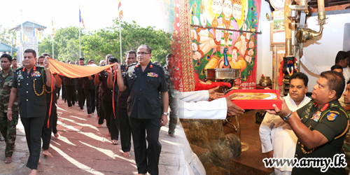 ‘Kirivehera’ & Kataragama Devala Precincts Glitter with Fluttering Army Flags