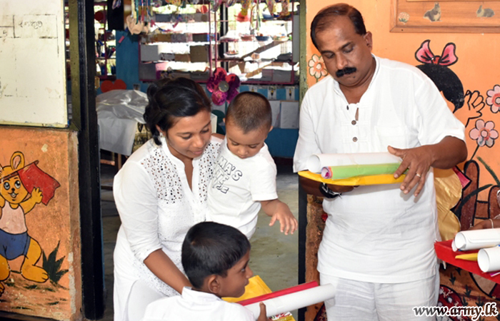 East Commander Gives Away School Books & Dry Rations to Remember His Late Father 