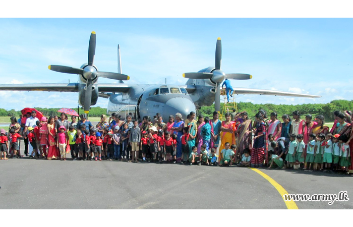Pre-School Students Visit Newly Inaugurated Jaffna International Airport