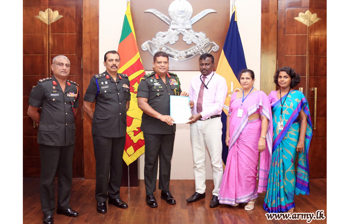 புதிய இராணுவ தலைமையகத்தில் தங்குமிடம் தேவைக்காக காணிகள் வழங்கி வைப்பு