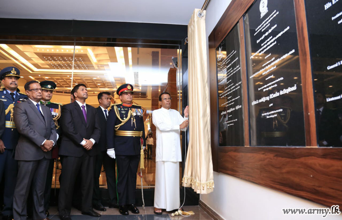 HE the President Inaugurates New Landmark Army HQ at Sri J’Pura & Vests it with Heroic Troops   