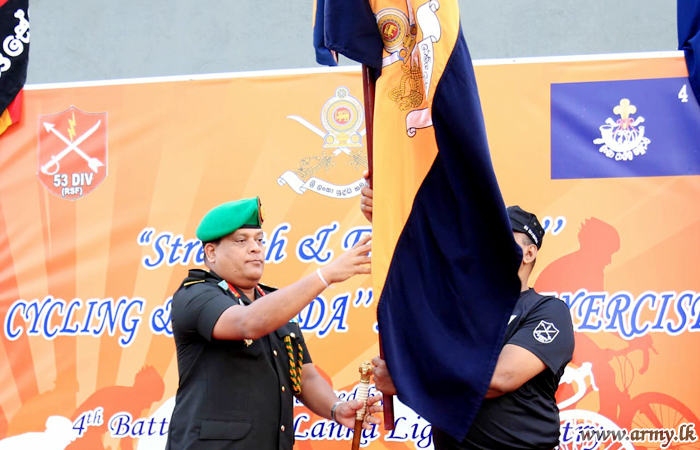 Commander Flags Off Cycle Expedition to Mark New HQ Opening  