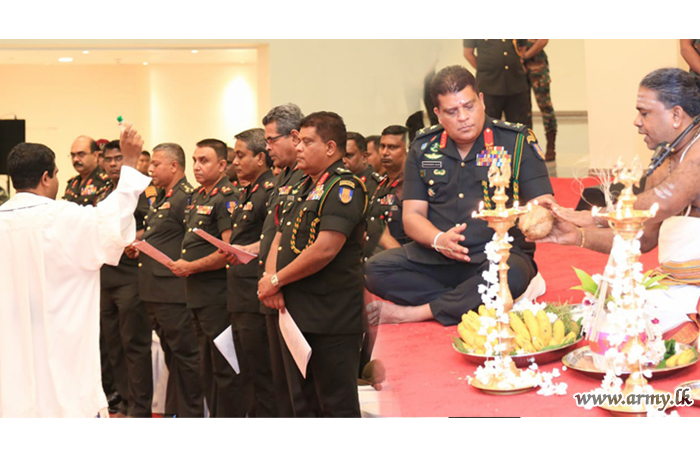Multi Religious Performances with Catholic, Hindu & Islamic Members Sanctify New Army HQ Premises