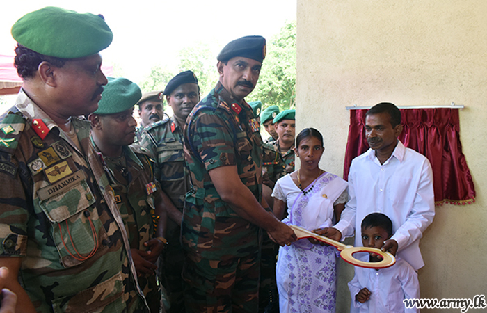 Wanni Troops Get One More New Home for a Needy Family