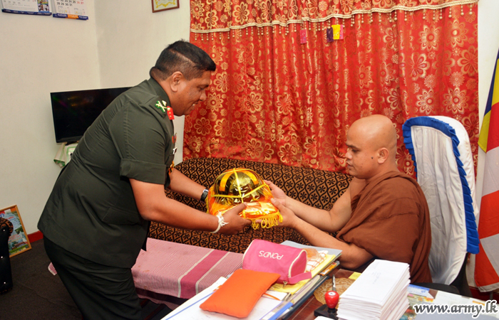 புதிய 22 ஆவது படைப் பிரிவின் படைத் தளபதி உத்தியோக பூர்வ விஜயம்