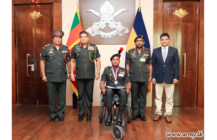 Army Silver Medalist in 'Asian Para Rowing Championship 2019' Commended