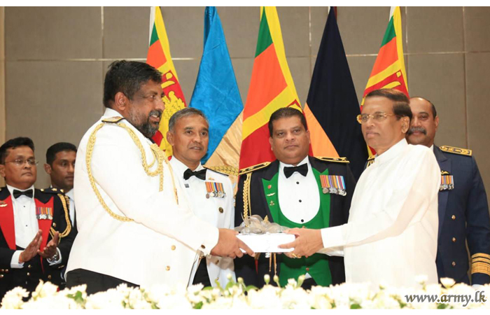 Tri Service Chiefs & Officers Honour Outgoing President in Gala Banquet