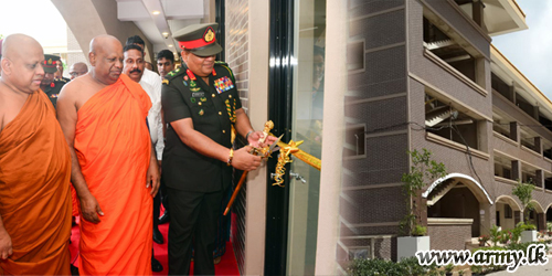 Commander Inaugurates Army-Built 4-Storied NIIBS Facility Complex at Manelwatte