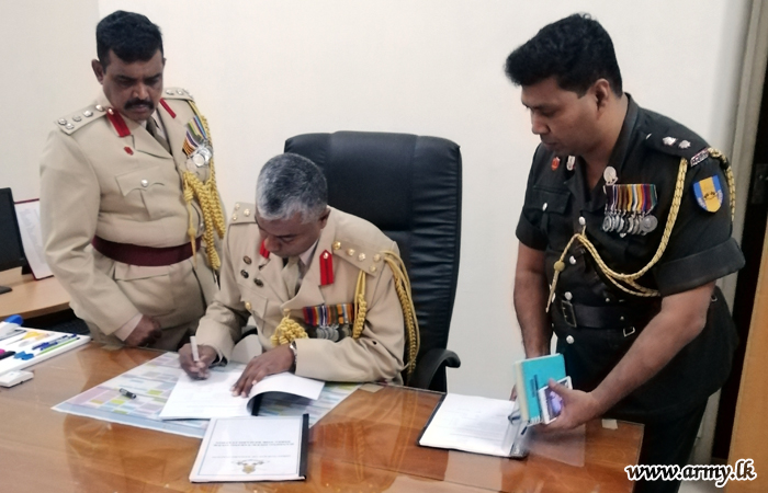 மீள்குடியேற்ற பணிப்பகத்தின் புதிய தளபதியவர்கள் கடமைப் பொறுப்பேற்பு