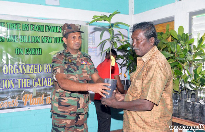 Kilinochchi Civilians Given Valuable Saplings for Cultivation