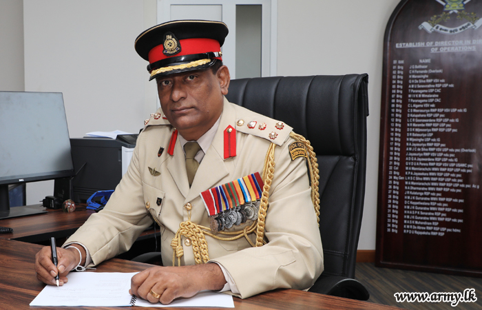 இராணுவ புதிய நடவடிக்கை பணிப்பாளர் பதவியேற்பு
