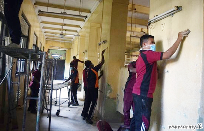 142 Brigade Troops Renovate National Hospital Ward