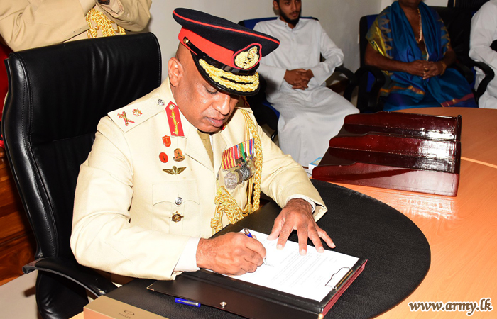 New Kilinochchi Commander Assumes Office amid Religious Observances