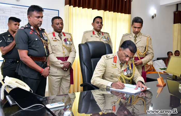 12 ஆவது படைப் பிரிவு தலைமையகத்திற்கு புதிய படைத் தளபதி பதவியேற்பு