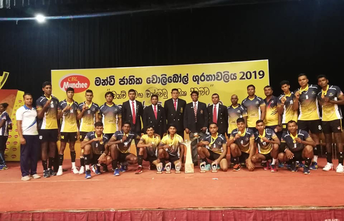 යුද්ධ හමුදා වොලිබෝල් කණ්ඩායම වසර 10 කට පසු වාර්තාවක් තබයි