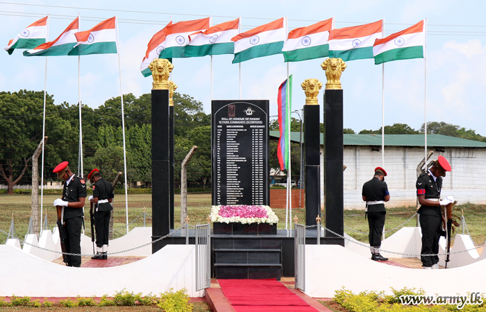 இந்திய அமைதி காக்கும் படையனியில் (IPKF) பலியாகிய இராணுவத்தினருக்கு யாழ்ப்பாணத்தில்  அஞ்சலி