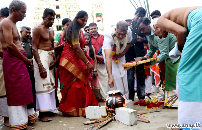 යාපනය ආරක්‍ෂක සේනා මුලස්ථානයේ භටපිරිස් තෛයිපොංගල් උත්සවයකට එක්වෙයි