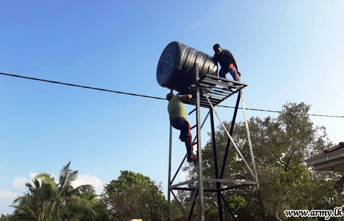 Army-initiated New Pipe-Borne Water System Benefits Kilinochchi Students