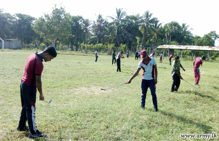 On Request, 661 Brigade Troops Clean School Premises