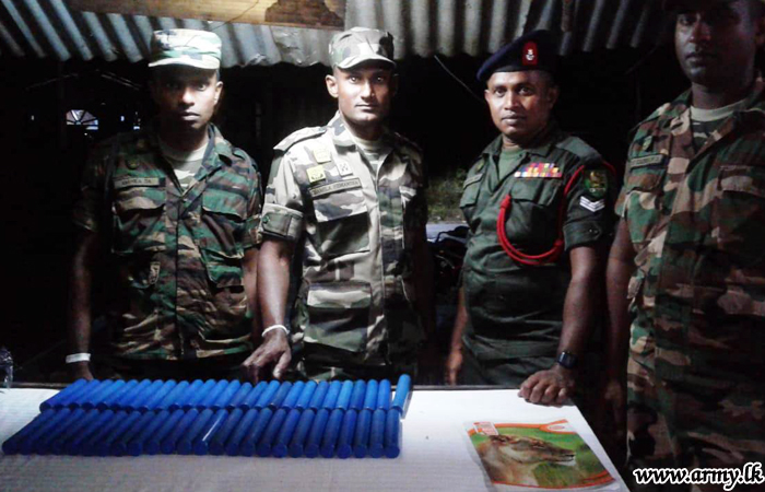 Army Troops Detect Explosives & Ganja from Two Buses   