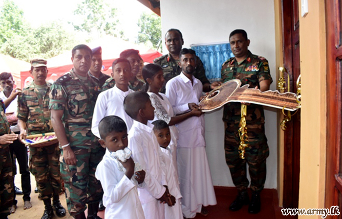 Wanni Troops-Built 15th New House Vested in One More Needy Family