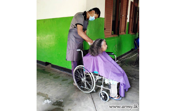 Disabled War Heroes at RRC Shave Patients & Inmates Unattended at Leprosy Hospital