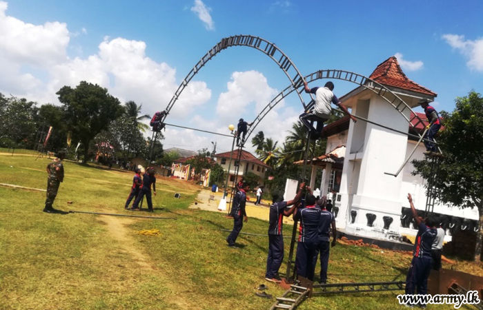 24 Division Troops Assist Temple ‘Pinkama’