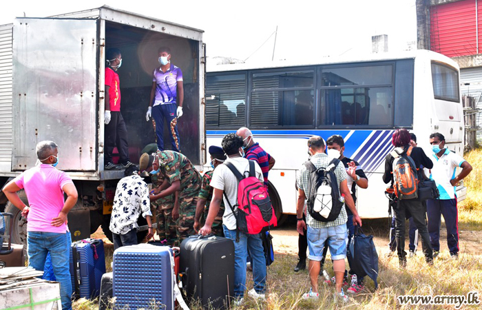 1st  Batch of Returnees at Quarantine Centres Now Heading Homeward     