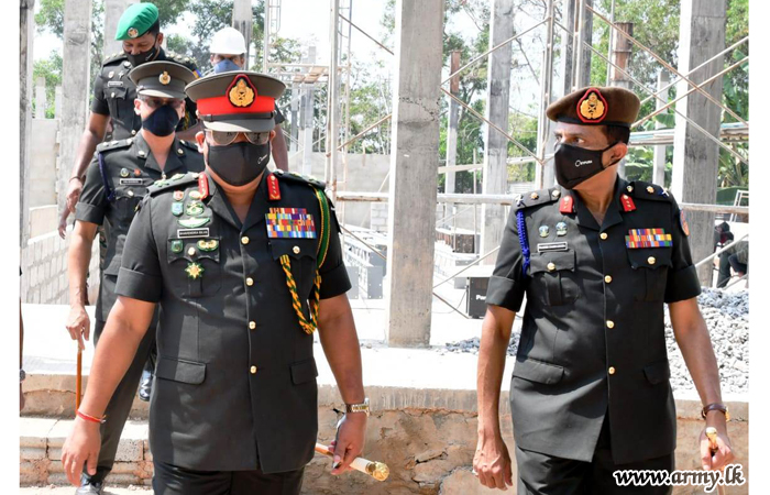 Commander Inspects Construction Site of the New Kitchen Complex