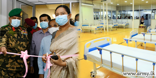 New Isolation Hospital, Improvised by Army Troops in Record Time Opened for Use
