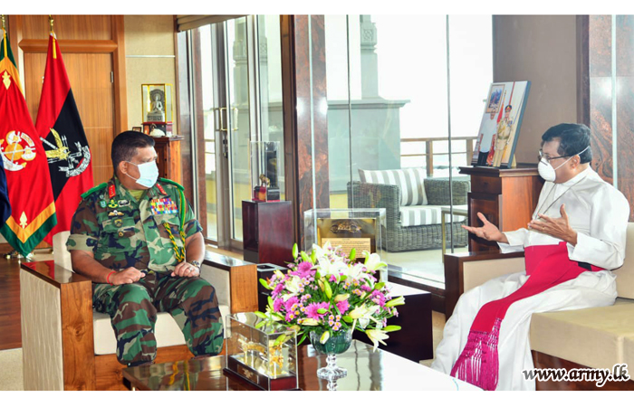 Bishop of Colombo Calls on Commander of the Army