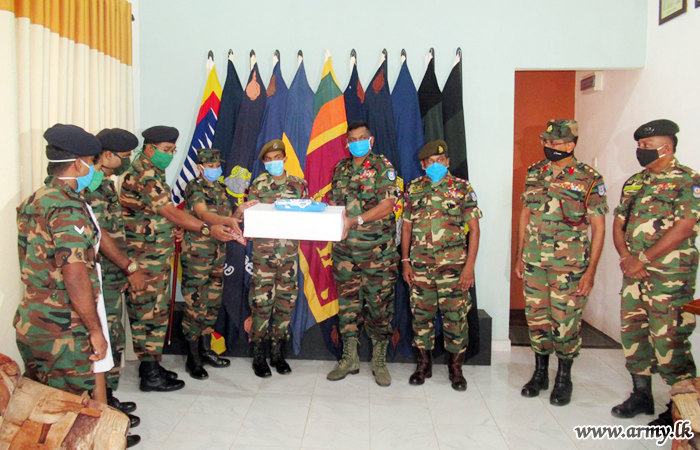 593 Brigade's SLSR Troops Gift PPE Overalls to Fellow Troops