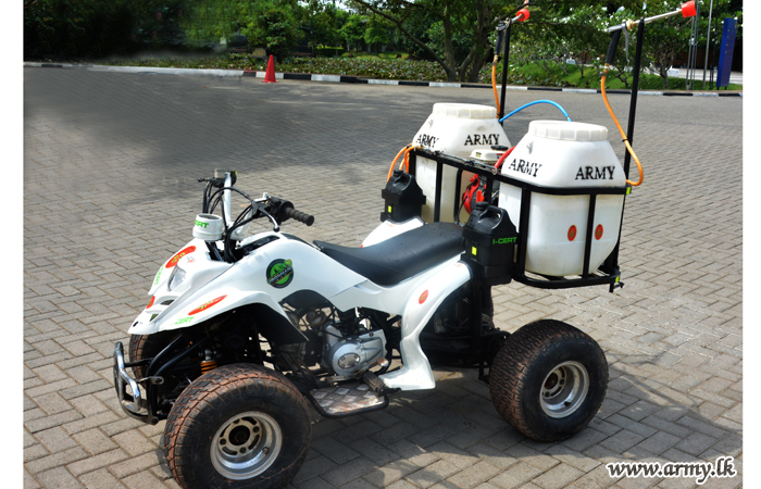 Newly Innovated Spraying Platform Gifted to Troops Engaged in COVID-19 Roles