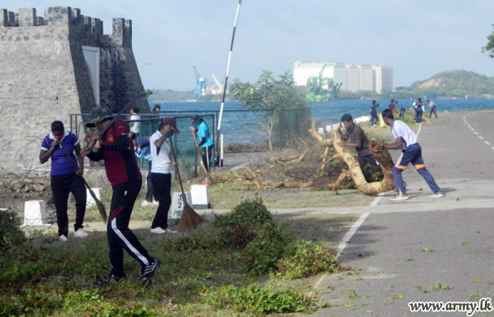 East Troops Launch Massive Disinfection & Cleaning of Schools in Trincomalee District 