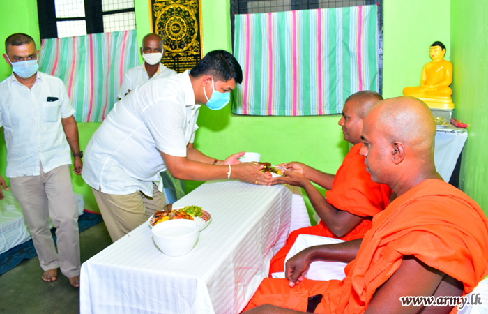 SFHQ-East Offers Alms on account of Poson