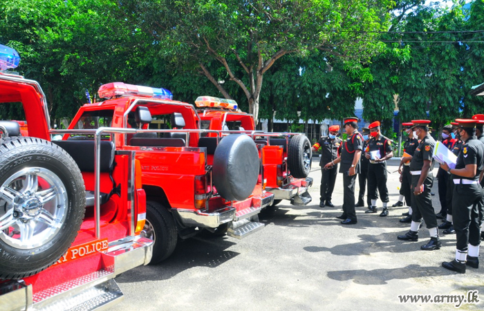 Provost Marshal Inspects Escort Vehicles