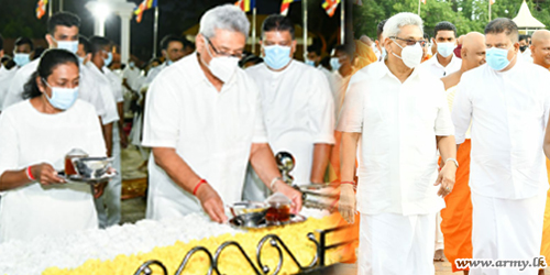 'Pinkam' & Offerings at Anuradhapura Invoke Blessings on HE the President on His Birth Day