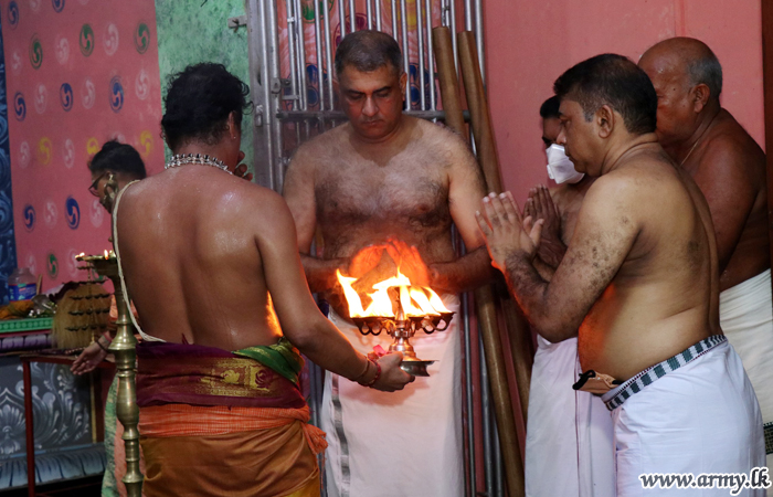 Security Forces Jaffna Invited to Attend Annual KovilPooja 