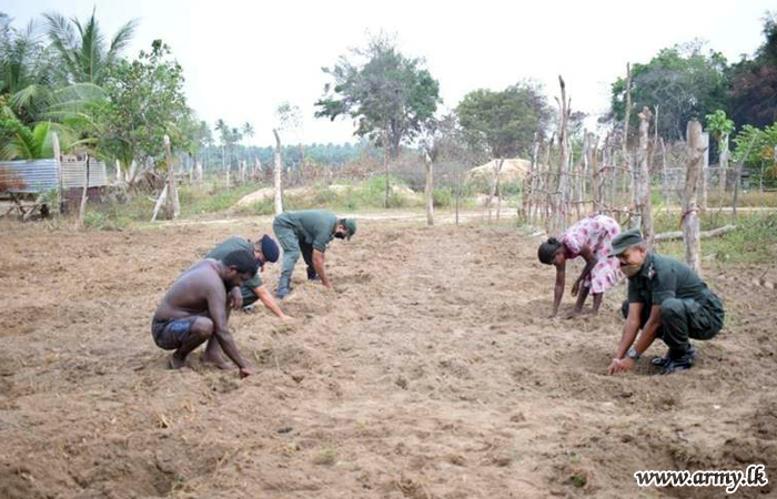 මුලතිව් ගොවීන්ගේ ඵලදාවට වෙළඳපලේ වටිනාකමක් ලබාදීමට භටපිරිස් සහය වෙති