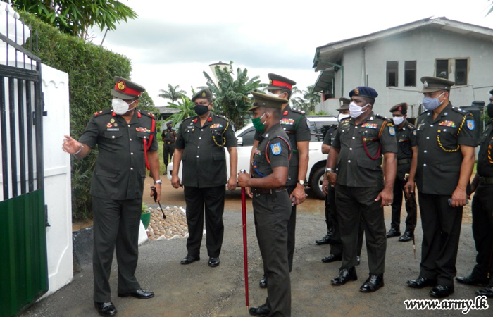 Logistic Commander During Field Visit Opens New Sanitary Facility Complex