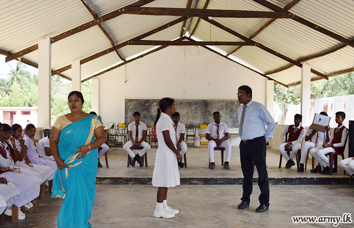 O/L Students Receive Counselling Before the Exam thru Army Coordination