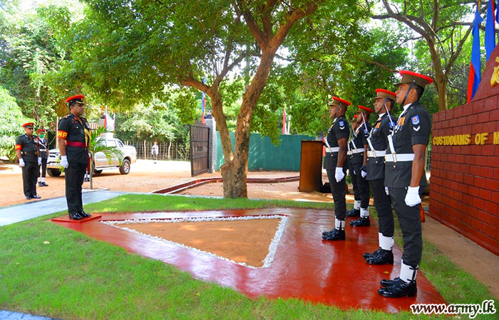 Provost Marshal Makes Formal Visit to 6 SLCMP in Mullaittivu